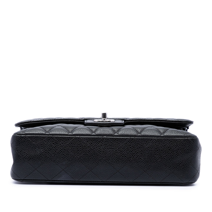 Chanel Classic Double rabat Moyen Cuir caviar Noir – vue 3 – GABY PARIS