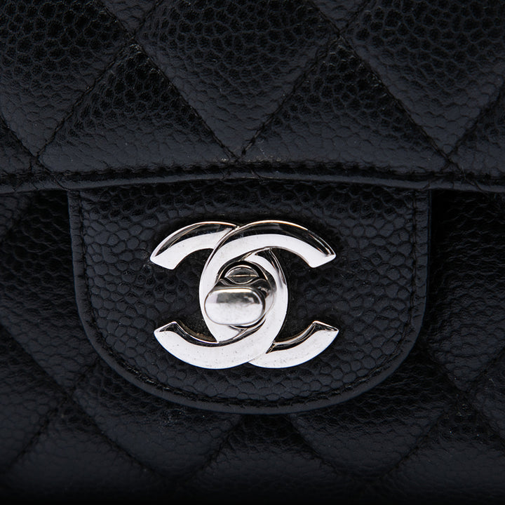 Chanel Classic Double rabat Moyen Cuir caviar Noir – vue 5 – GABY PARIS