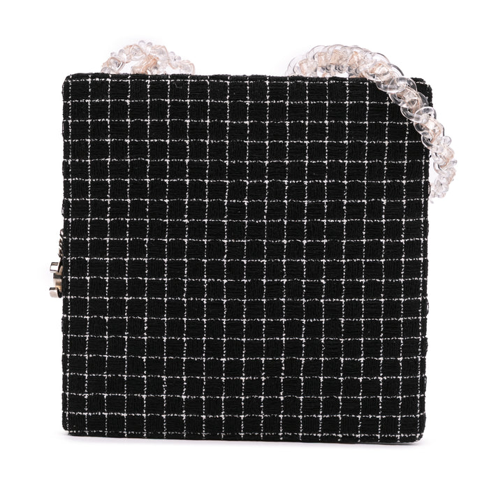 Chanel Resin Zippé Chaîne Cabas Tweed