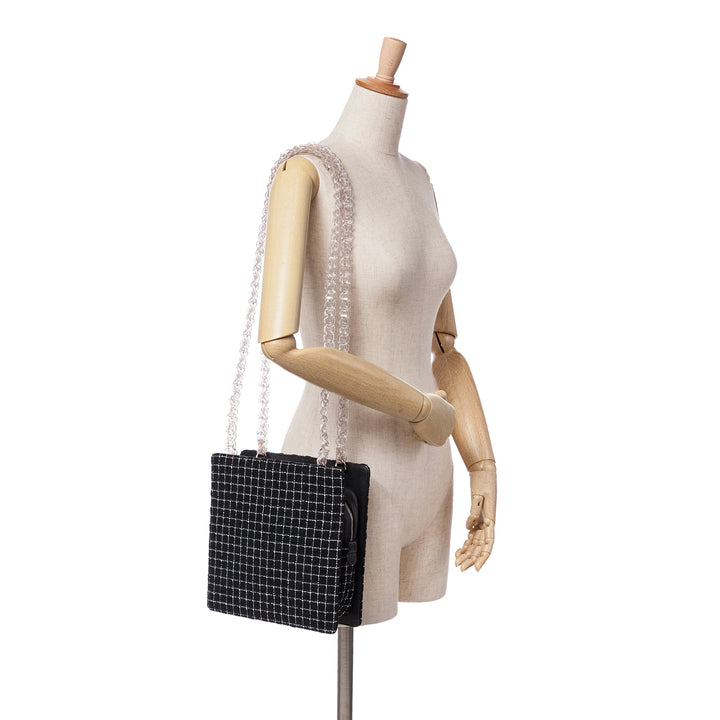 Chanel Resin Zippé Chaîne Cabas Tweed