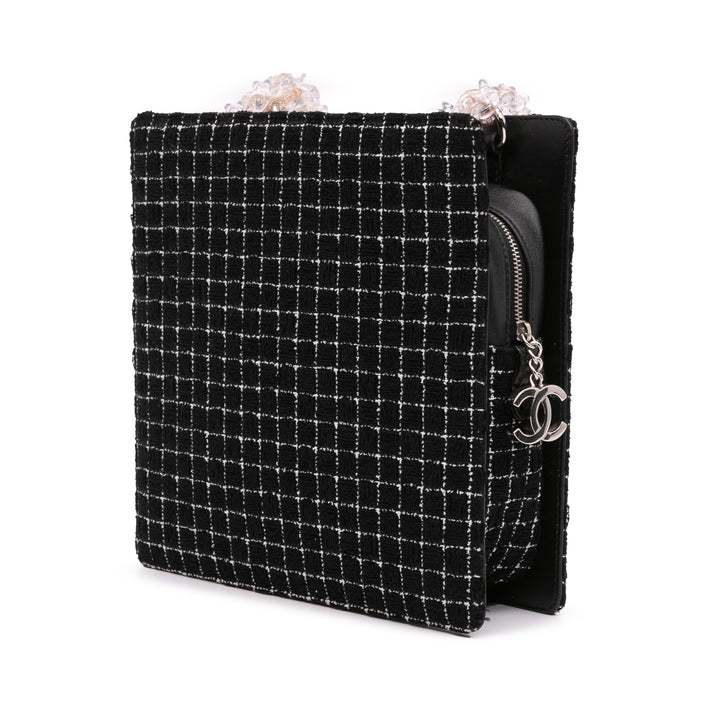 Chanel Resin Zippé Chaîne Cabas Tweed