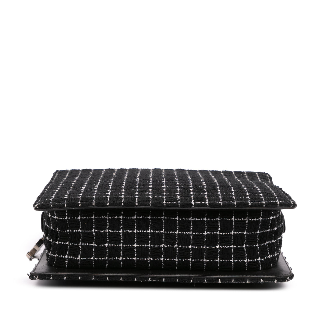 Chanel Resin Zippé Chaîne Cabas Tweed