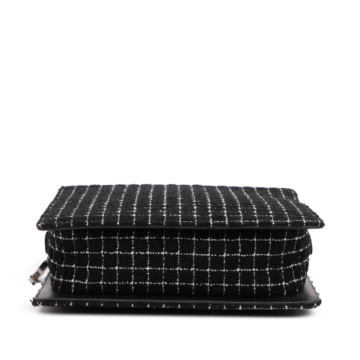 Chanel Resin Zippé Chaîne Cabas Tweed