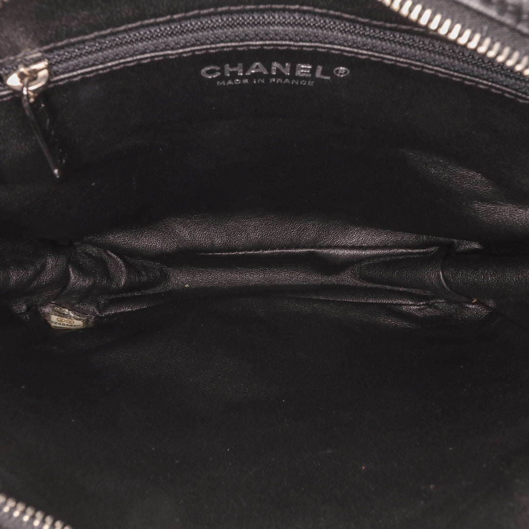Chanel Resin Zippé Chaîne Cabas Tweed