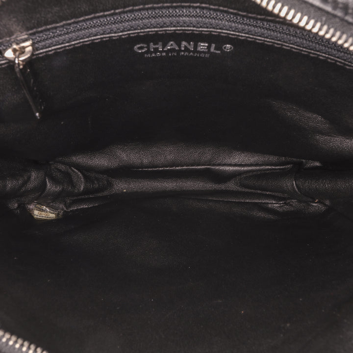 Chanel Resin Zippé Chaîne Cabas Tweed
