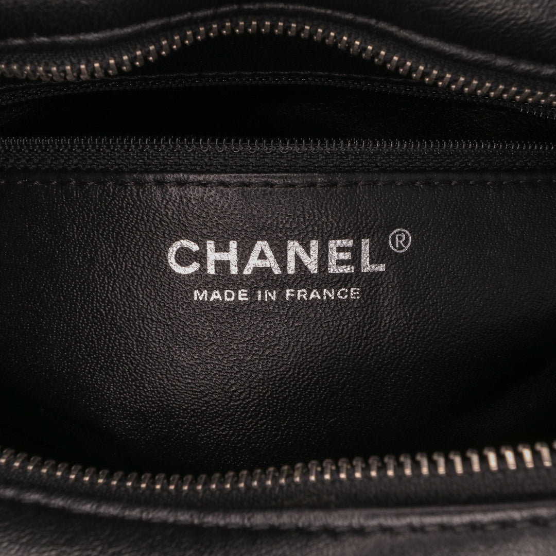 Chanel Resin Zippé Chaîne Cabas Tweed