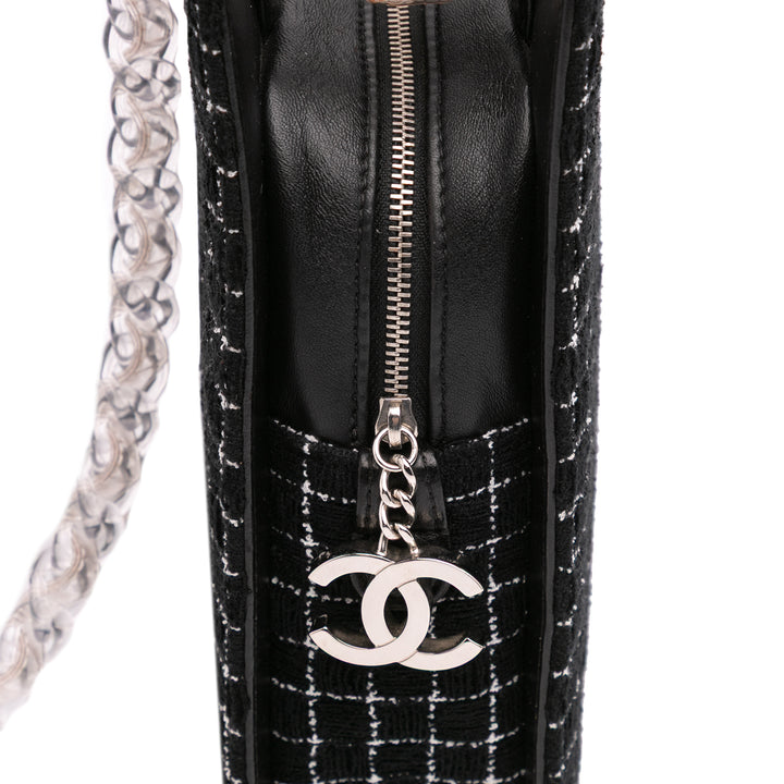 Chanel Resin Zippé Chaîne Cabas Tweed