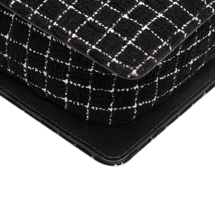 Chanel Resin Zippé Chaîne Cabas Tweed