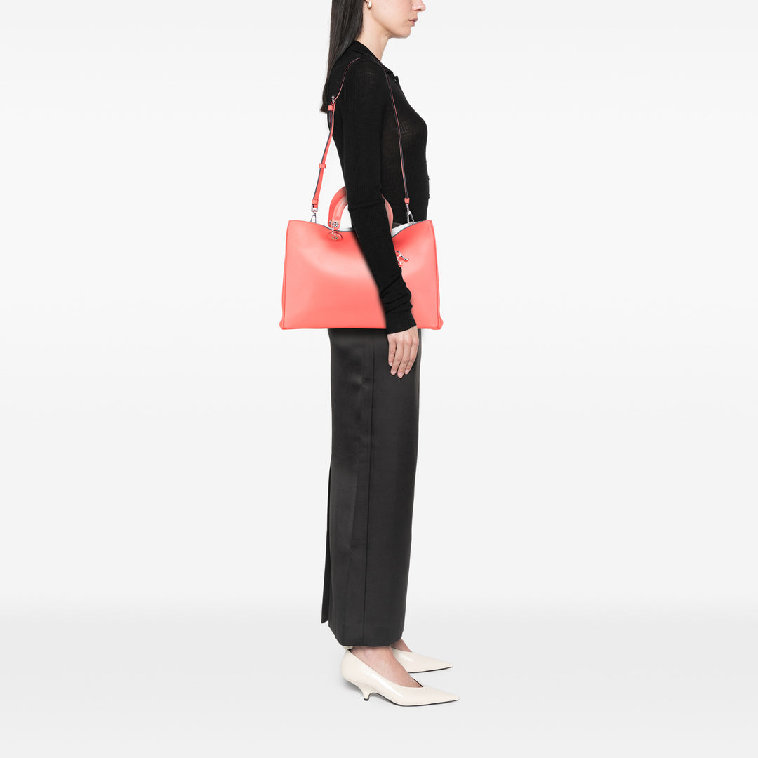Large Leather Diorissimo Satchel Pink - Gaby Paris