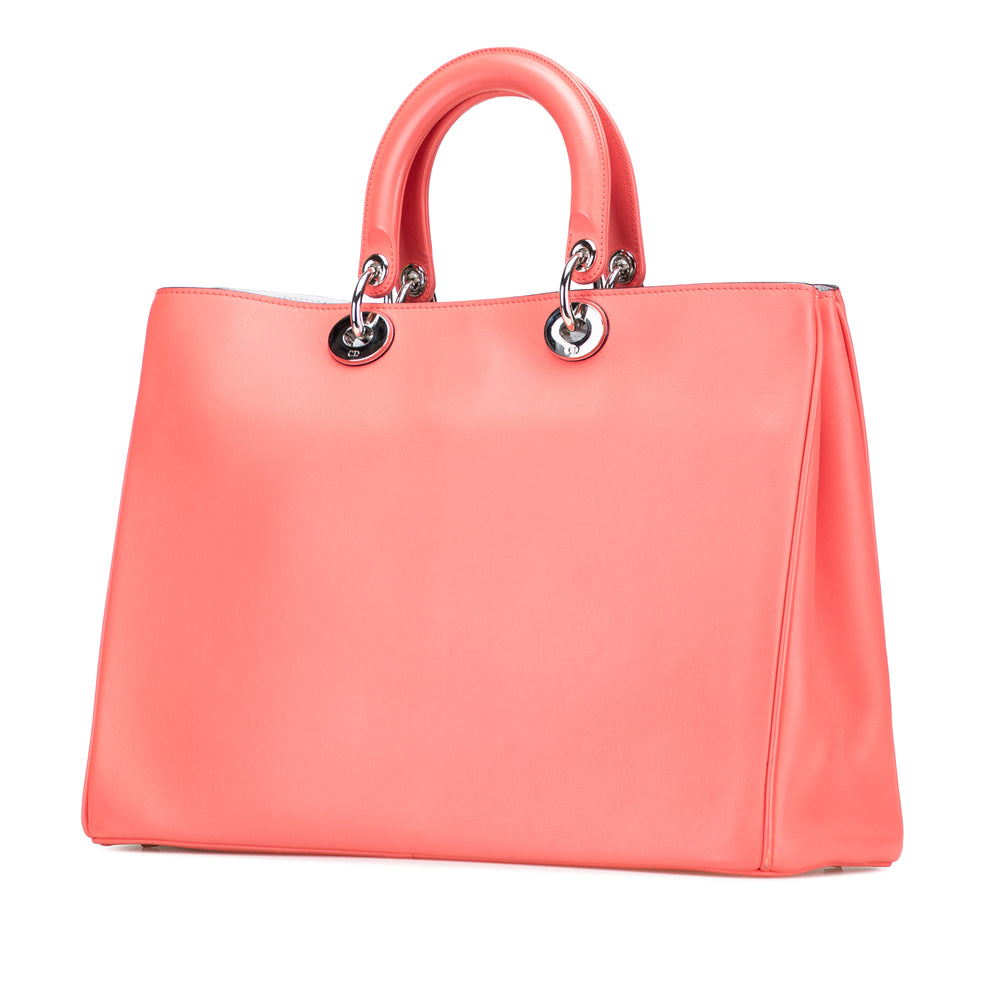 Large Leather Diorissimo Satchel Pink - Gaby Paris
