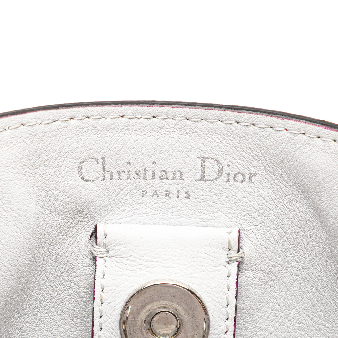 Large Leather Diorissimo Satchel Pink - Gaby Paris