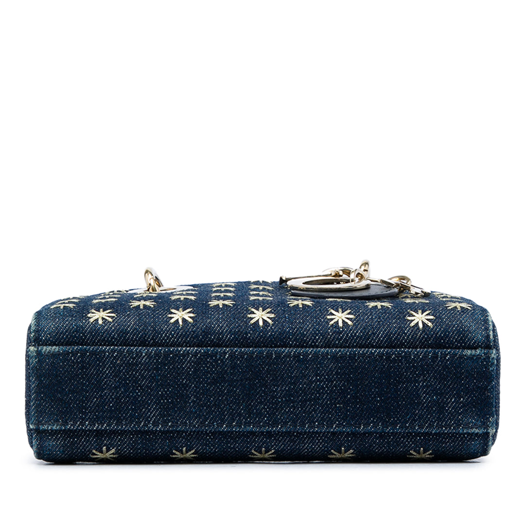 brodé Star Lady D Joy Micro Jean Bleu