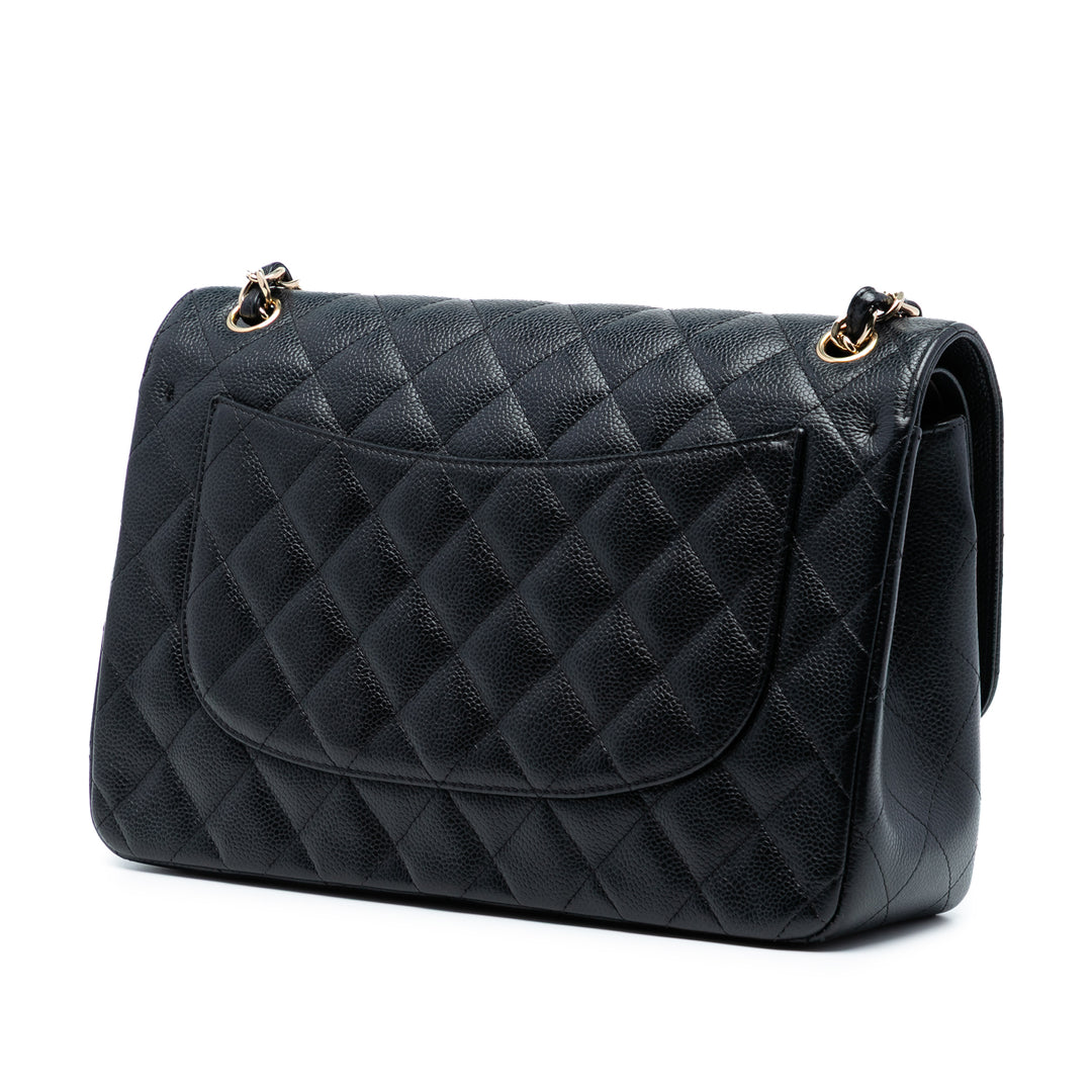 Chanel Jumbo Classic Caviar Double rabat