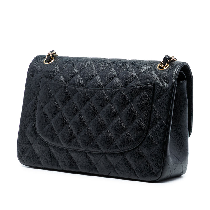 Chanel Jumbo Classic Caviar Double rabat