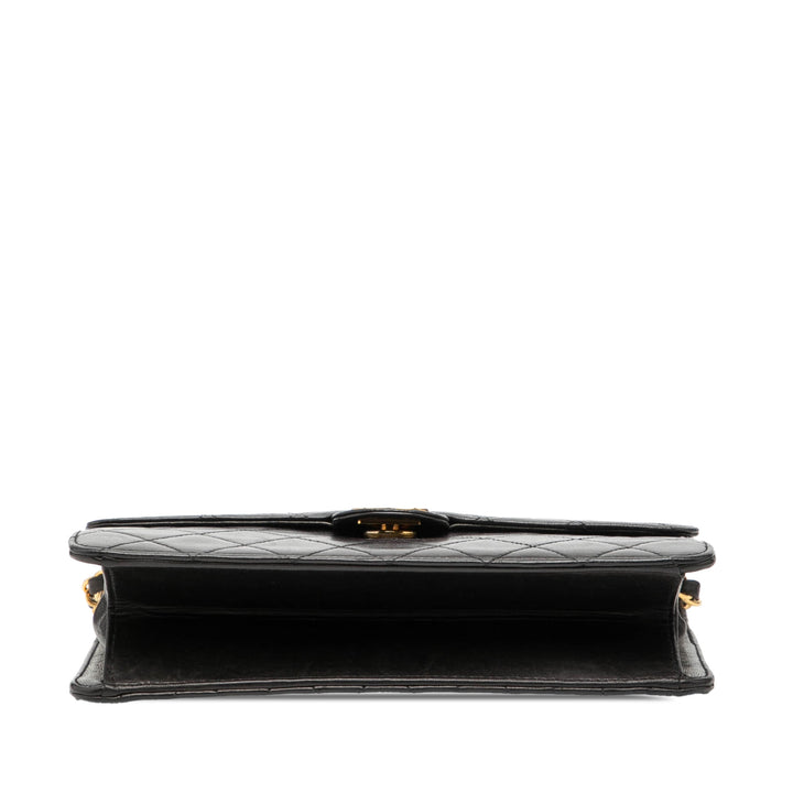 Chanel Small CC Matelassé Cuir d’agneau Simple rabat