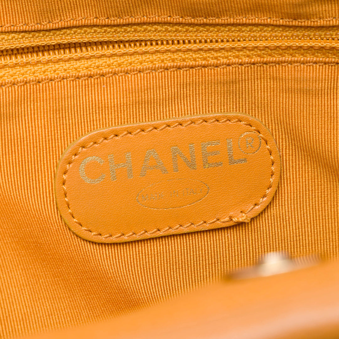 Chanel CC Caviar Wood anse supérieure Cabas