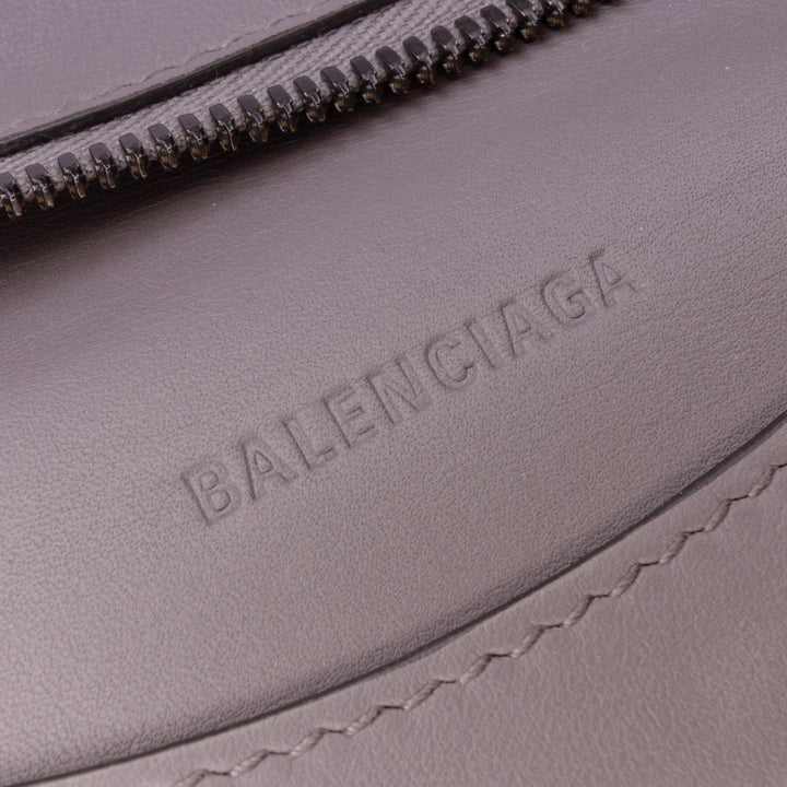 Balenciaga Small Smooth Cuir de veau Motocross Neo Classic City Sac cartable Gris
