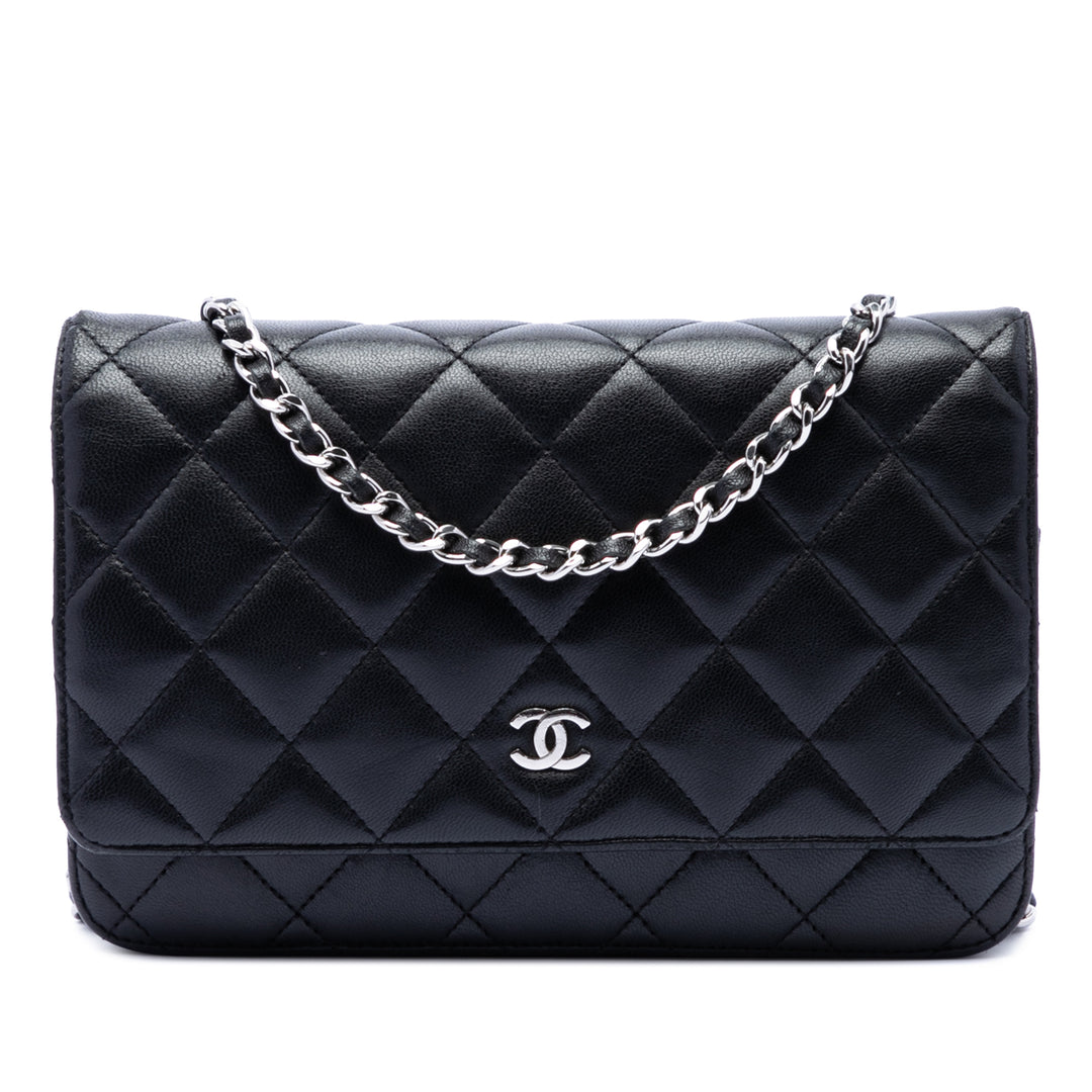 Chanel CC Matelassé Cuir d’agneau Wallet on Chain