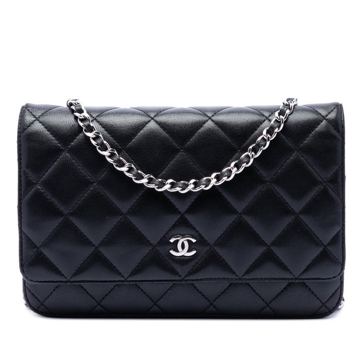 Chanel CC Matelassé Cuir d’agneau Wallet on Chain
