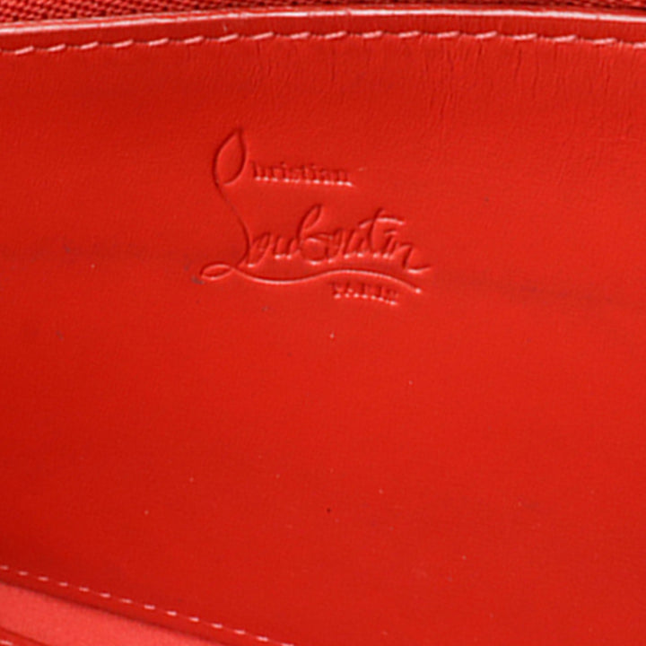 Christian Louboutin Cuir de veau grainé Spikes Panettone Portefeuille long