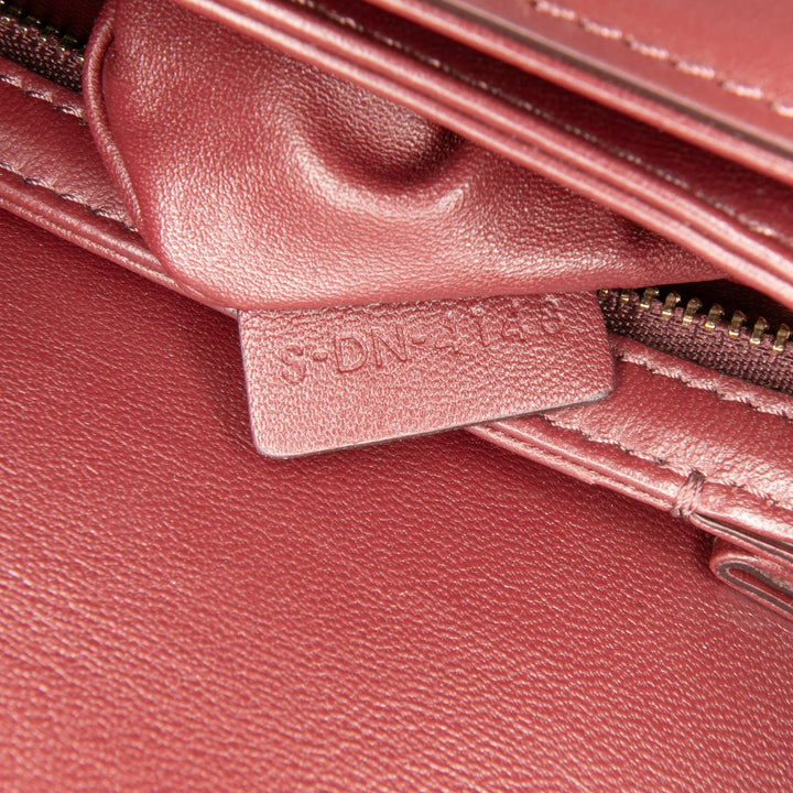 Classique Shiny Calfskin Triomphe Crossbody Red - Gaby Paris