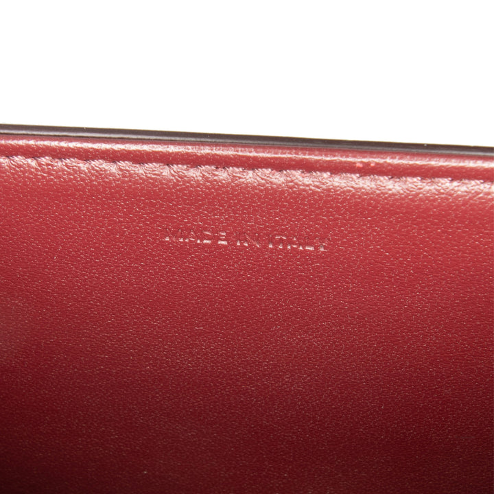 Classique Shiny Calfskin Triomphe Crossbody Red - Gaby Paris