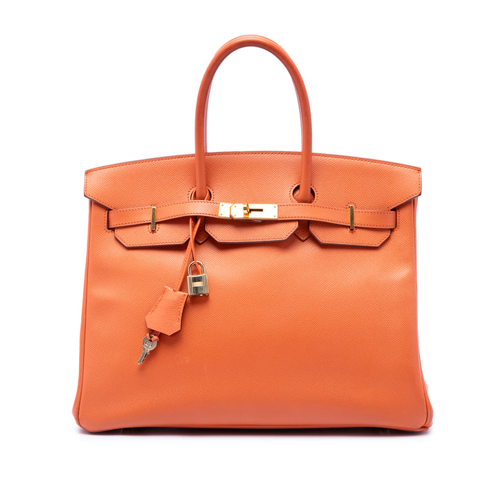 Birkin Retourne 35 Epsom Orange