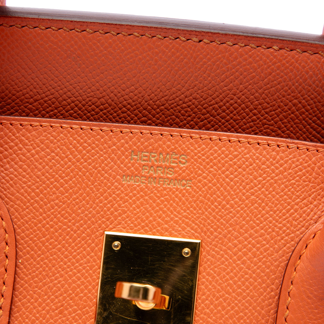 Birkin Retourne 35 Epsom Orange