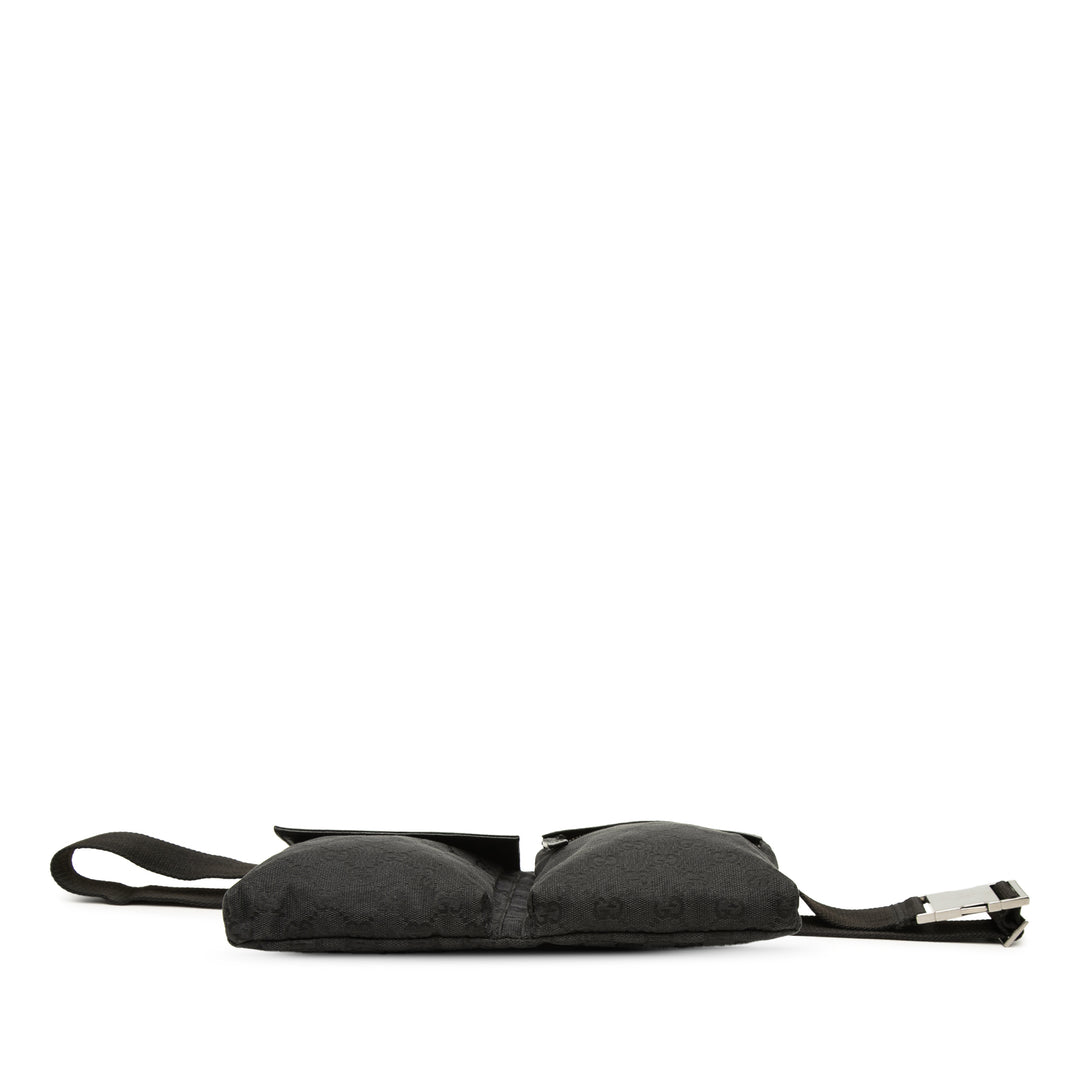 GG Double Poche Sac ceinture Noir