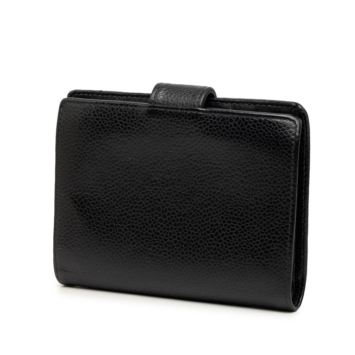 Chanel CC Deux volets Portefeuille Cuir caviar