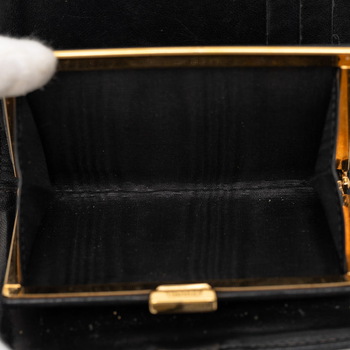 Chanel CC Deux volets Portefeuille Cuir caviar