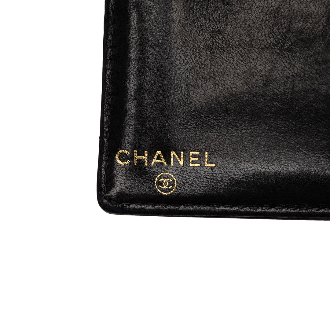 Chanel CC Deux volets Portefeuille Cuir caviar