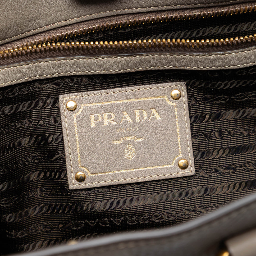 Prada Vitello Daino Open Convertible Cabas