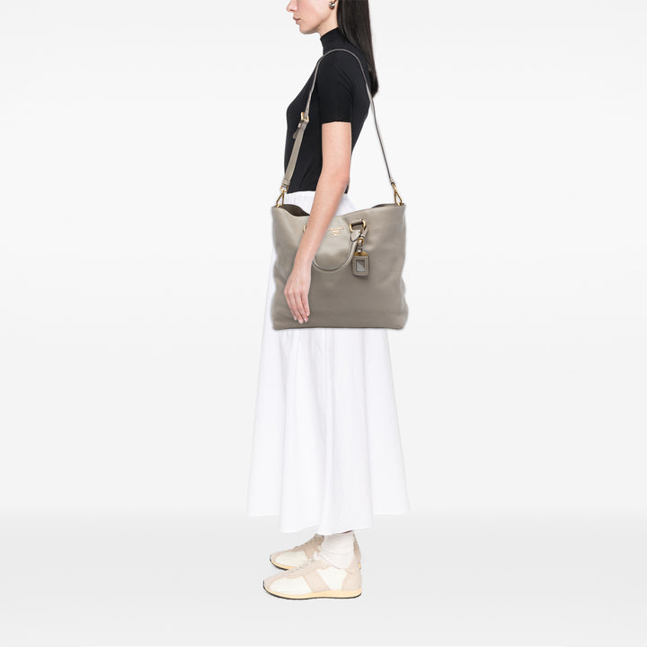 Prada Vitello Daino Open Convertible Cabas