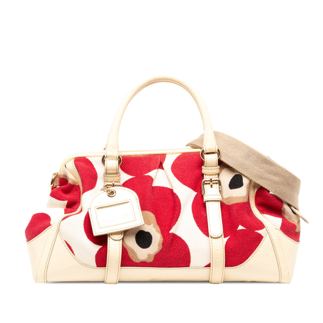 Dolce & Gabbana Sac à main Poppy Imprimé Susanne Rouge – vue principale – GABY PARIS