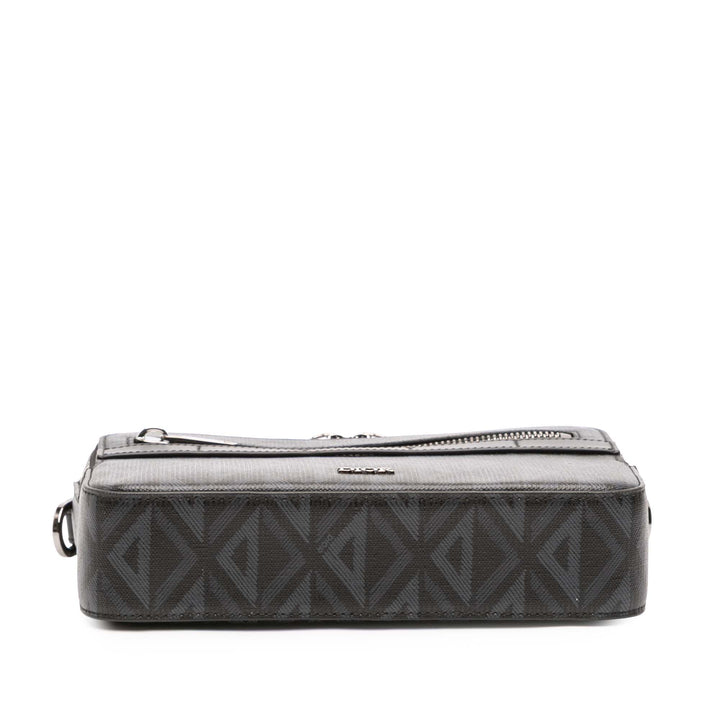 Dior CD Diamond Coated Toile Safari Sac with Strap