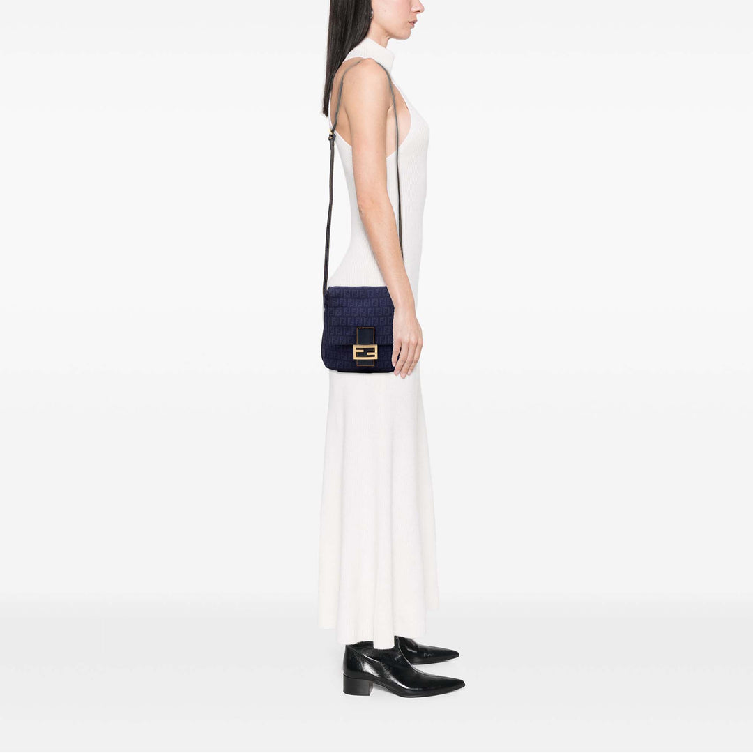 Fendi Zucchino Toile Sac porté croisé