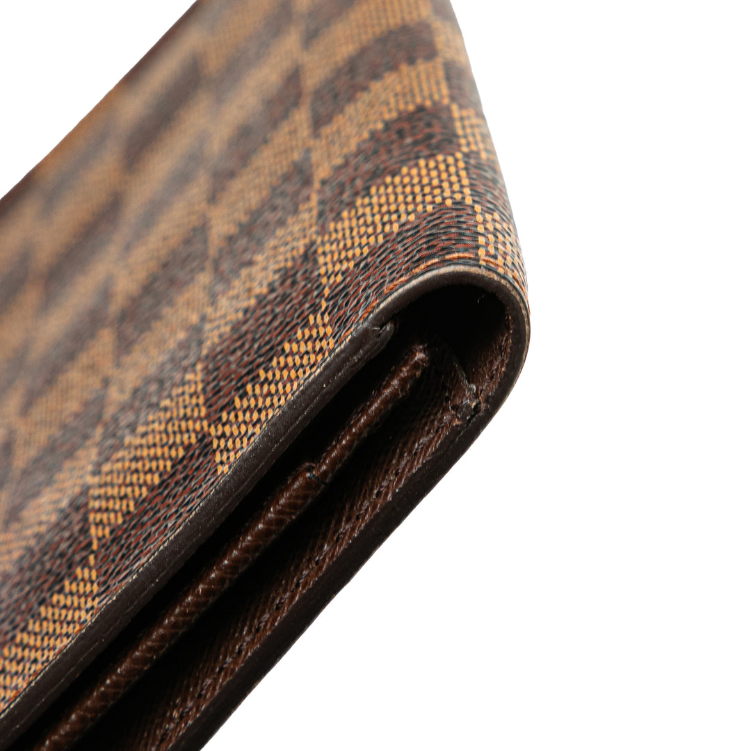 Damier Ebene Brazza Wallet Brown - Gaby Paris