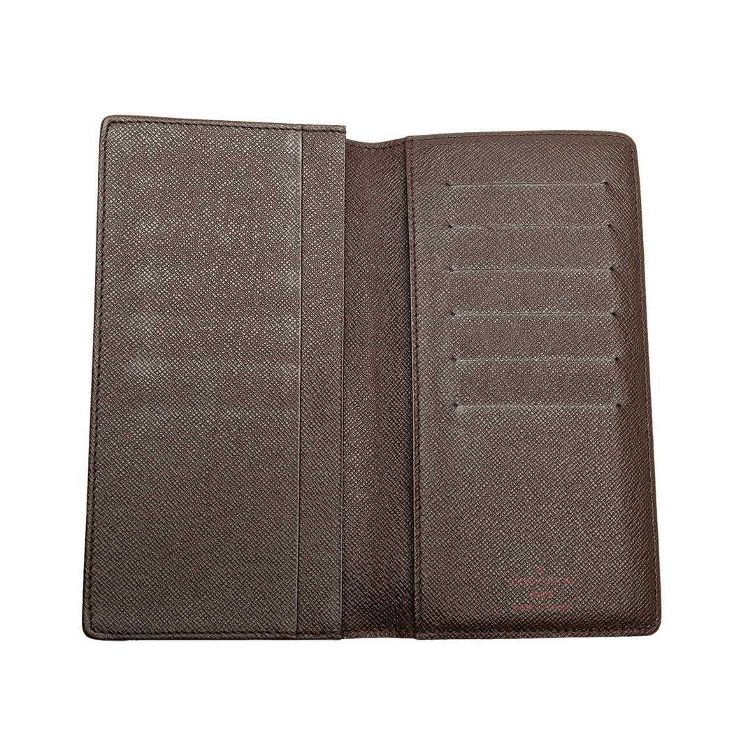 Damier Ebene Brazza Wallet Brown - Gaby Paris