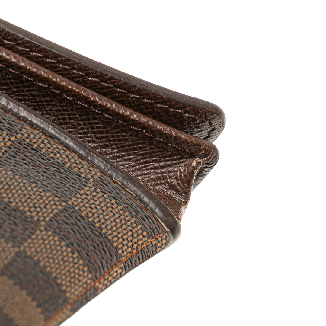 Damier Ebene Brazza Wallet Brown - Gaby Paris