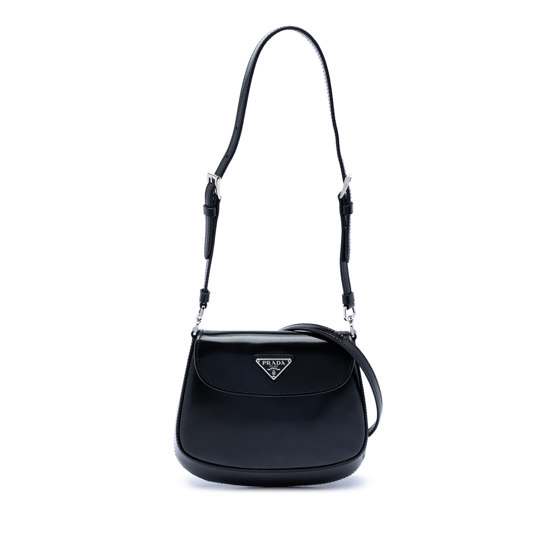 Prada Mini Brushed Cuir Cleo à rabat
