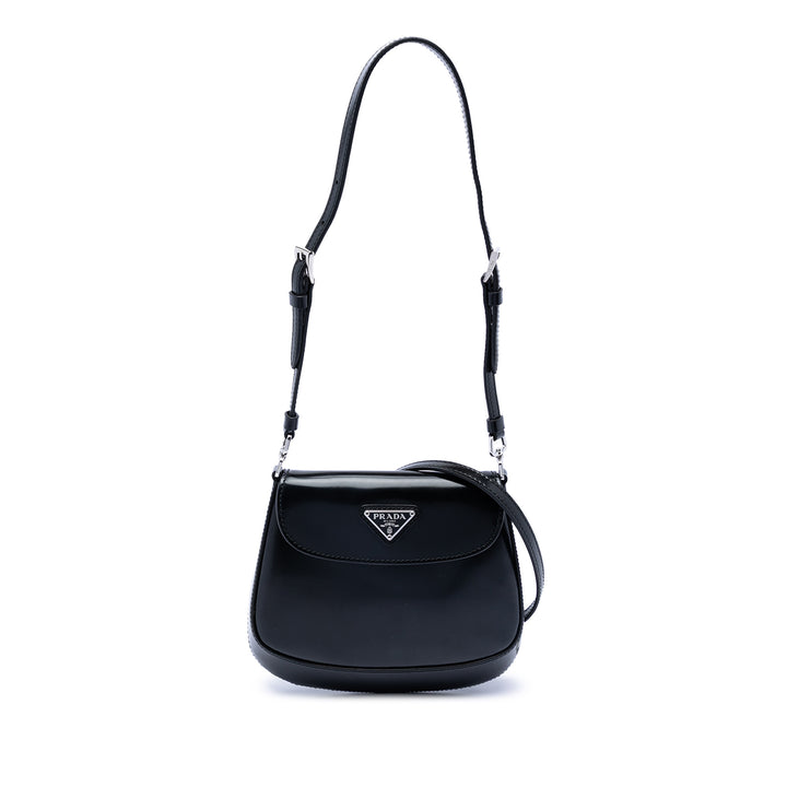 Prada Mini Brushed Cuir Cleo à rabat
