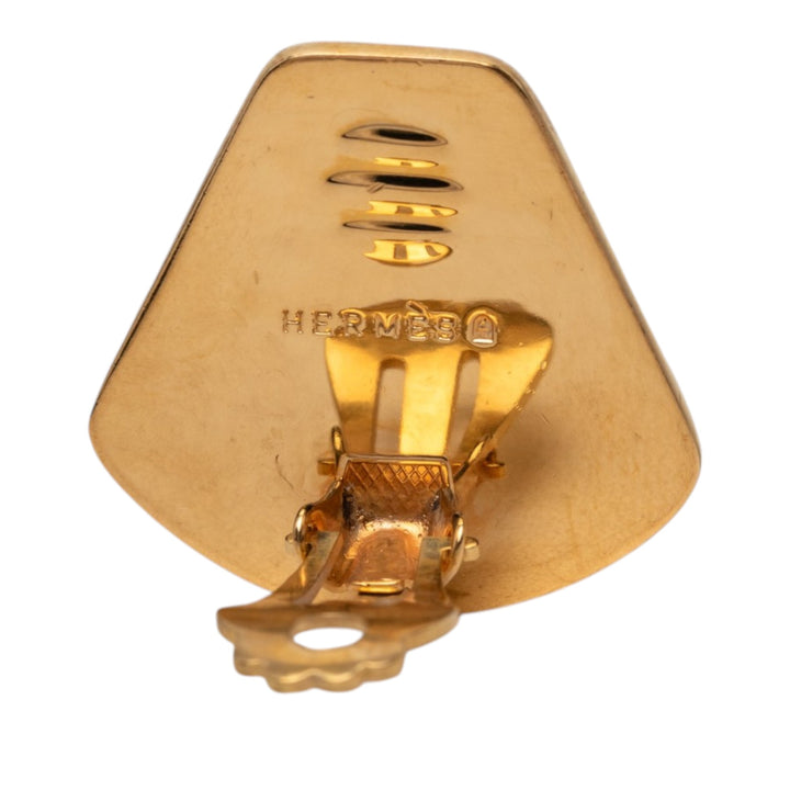 Hermès Émail Jockey Cloisonne À clip Boucles d'oreilles Other