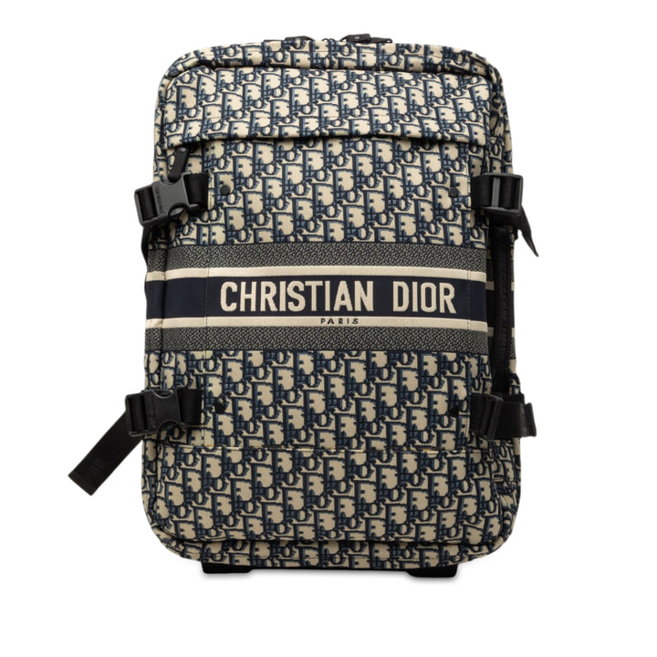 Diortravel Suitcase Petit Oblique Bleu