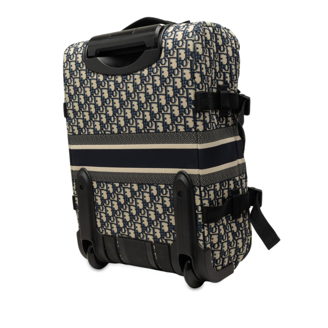 Diortravel Suitcase Petit Oblique Bleu