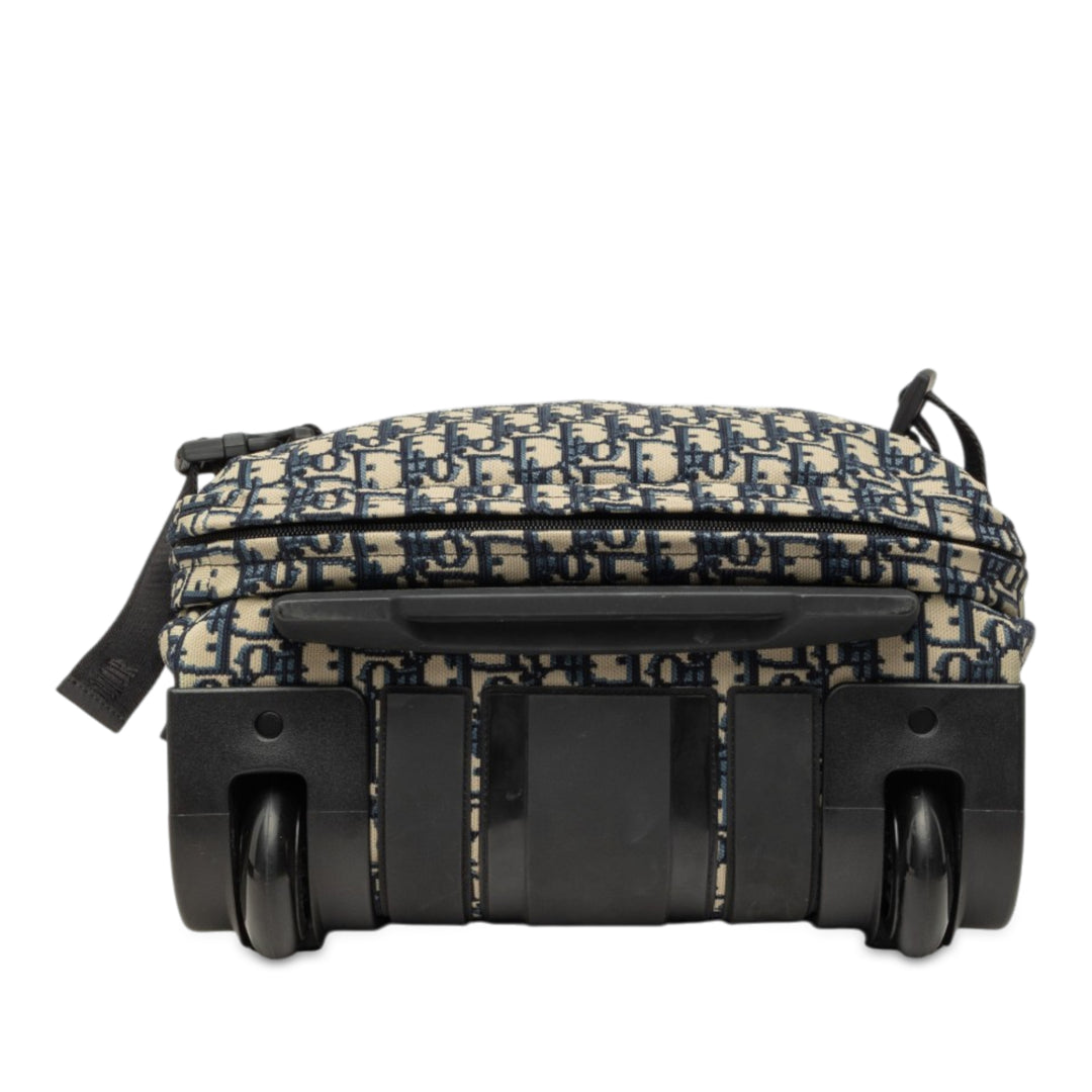 Diortravel Suitcase Petit Oblique Bleu