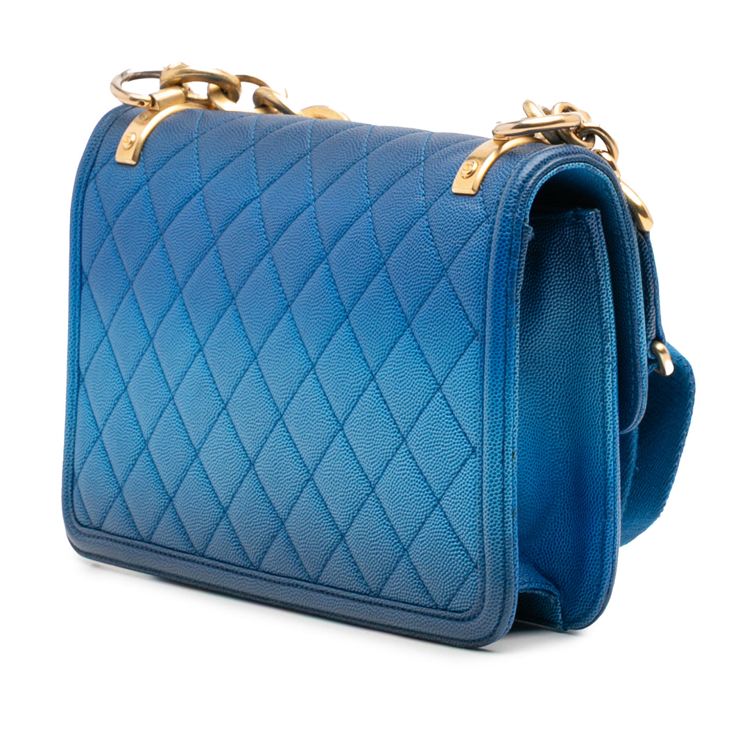 Chanel Medium Quilted Caviar Sunset On The Sea Flap Bleu – GABY PARIS Authentique