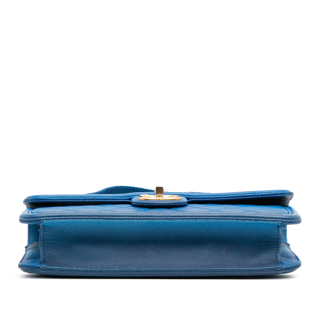 Chanel Medium Quilted Caviar Sunset On The Sea Flap Bleu – GABY PARIS Authentique