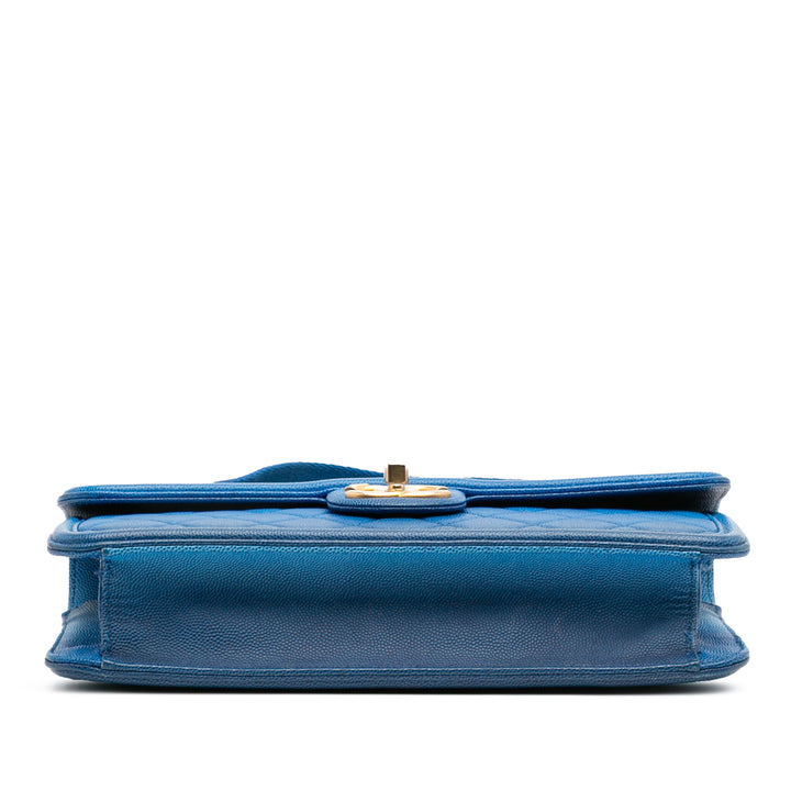 Chanel Medium Quilted Caviar Sunset On The Sea Flap Bleu – GABY PARIS Authentique