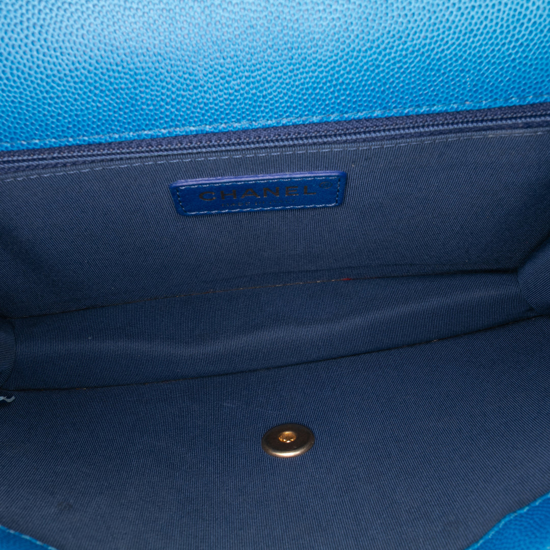 Chanel Medium Quilted Caviar Sunset On The Sea Flap Bleu – GABY PARIS Authentique